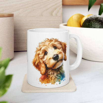 Cute Goldendoodle Dog Lovers Ceramic Mug - 11oz & 15oz - Perfect Gift for Doodle Owners - Purrfect Pet Haven