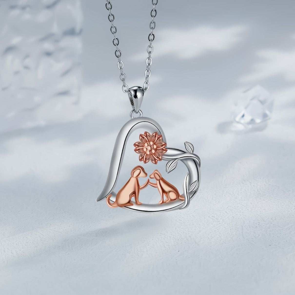 Pastoral Style Pendant Dog Necklace Women - Purrfect Pet Haven