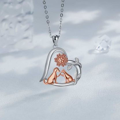 Pastoral Style Pendant Dog Necklace Women - Purrfect Pet Haven