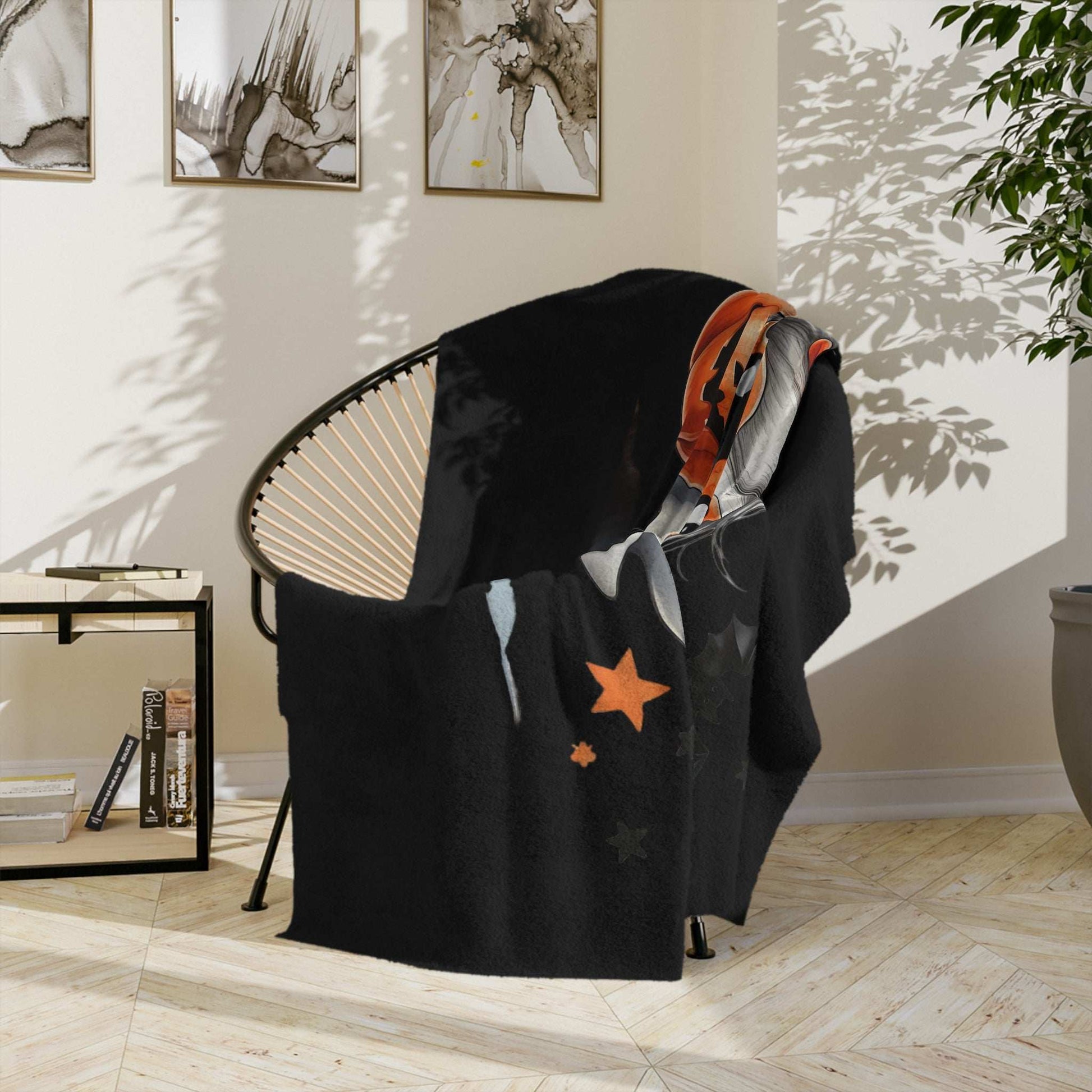 Halloween Ghost Blanket - Cute Spooky Fall Throw Microfiber - Purrfect Pet Haven