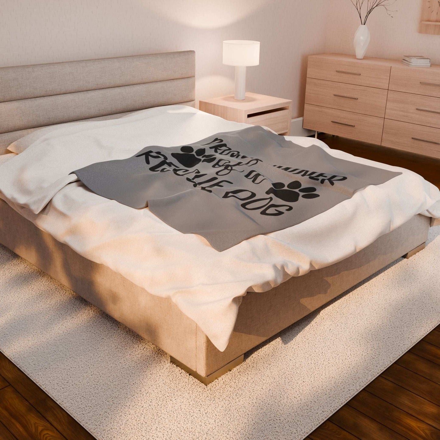 Proud Owner of a Rescue Dog Velveteen Plush Blanket - Cozy Pet Lover Gift - Purrfect Pet Haven
