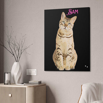 PAW-sonalized Black Canvas Print | Upload Photo~Choose size - Purrfect Pet Haven