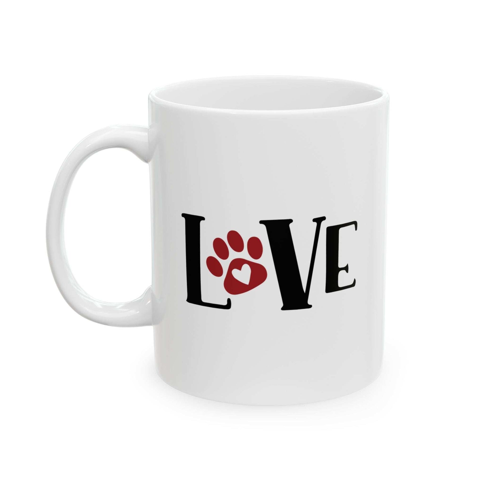 Love Ceramic Mug - 11oz & 15oz - Perfect Gift for All Dog Lovers - Purrfect Pet Haven