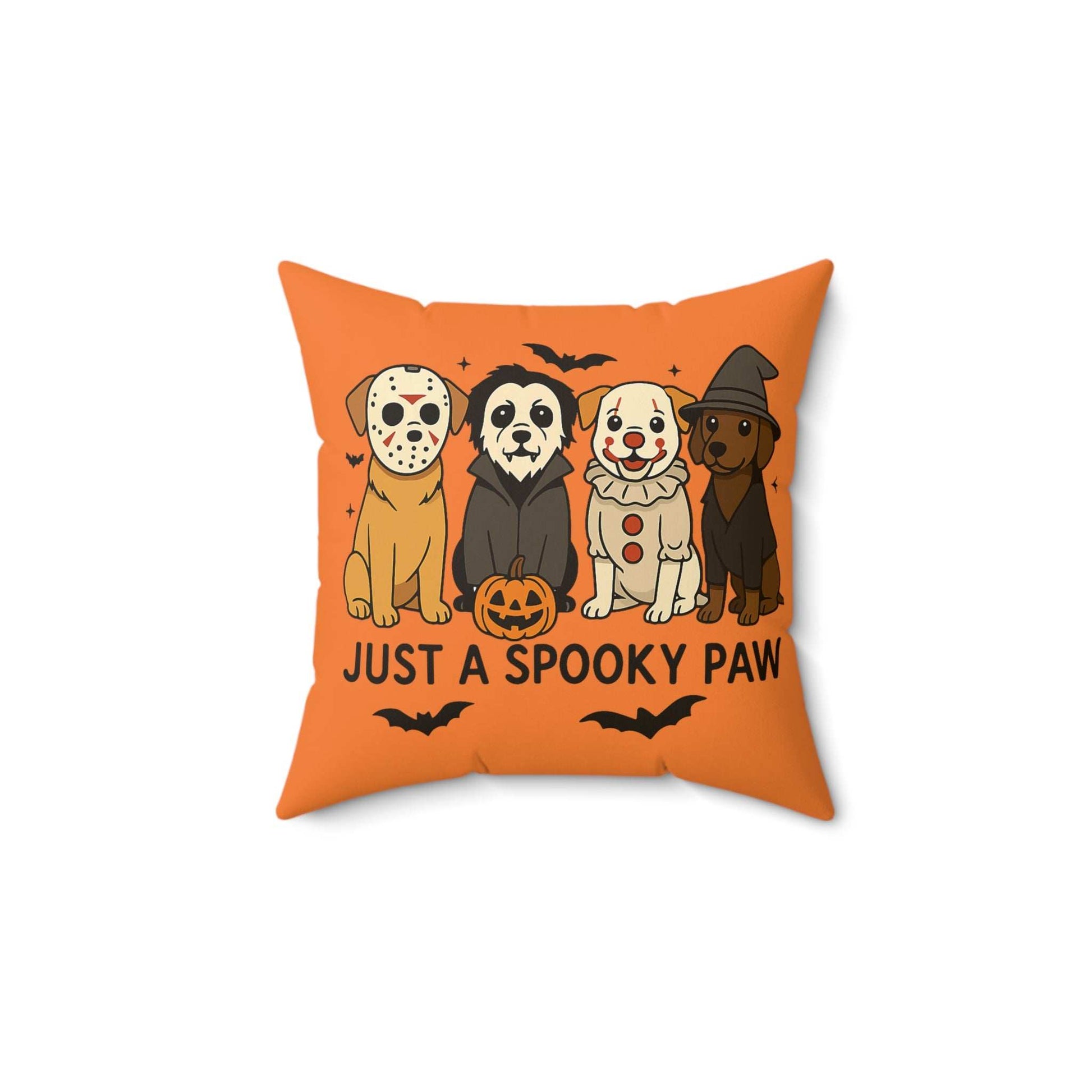 Halloween Dog Pillow - Just A Spooky Paw Pet Decor Cushion - Purrfect Pet Haven