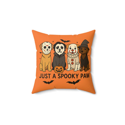 Halloween Dog Pillow - Just A Spooky Paw Pet Decor Cushion - Purrfect Pet Haven