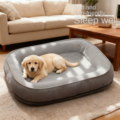 Dog House Winter Warm Removable Washable All-Season Dog Cage Dog Bed Cat Bed Pet Dog House Semi-Enclosed Cat Pad