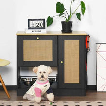 Elevated Dog Bowl Stand - 2 Bowls with Storage Cabinet - Purrfect Pet Haven