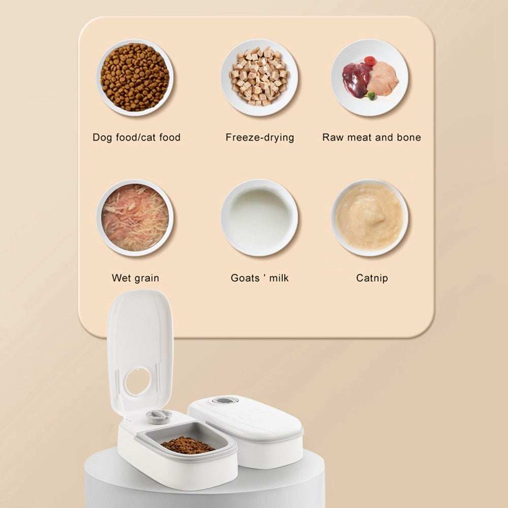 Automatic Pet Feeder Smart Food Dispenser For Cats Dogs Timer Stainless Steel Bowl Auto Dog Cat Pet Feeding Pets Supplies - Purrfect Pet Haven