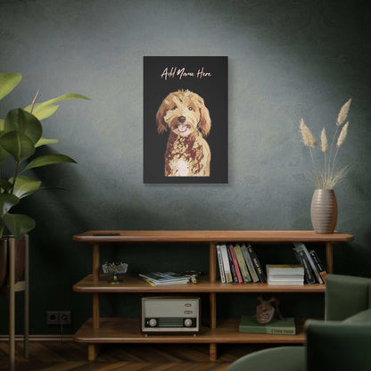 Custom Cartoonify Portrait Canvas - Personalized Art for Pet Lovers | Purrfect Pet Haven
