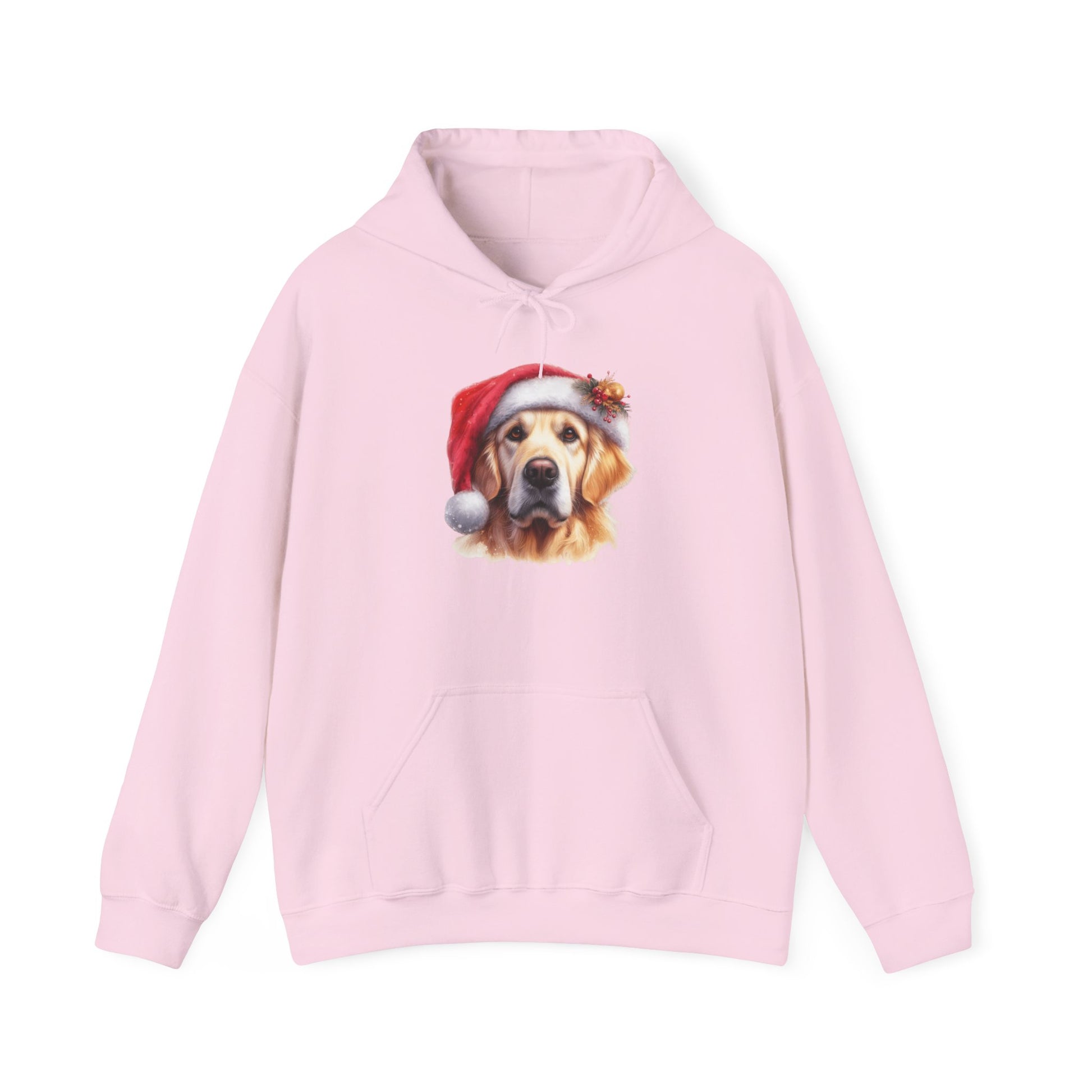 Christmas Hoodie - Golden Retriever in Santa Hat - Purrfect Pet Haven