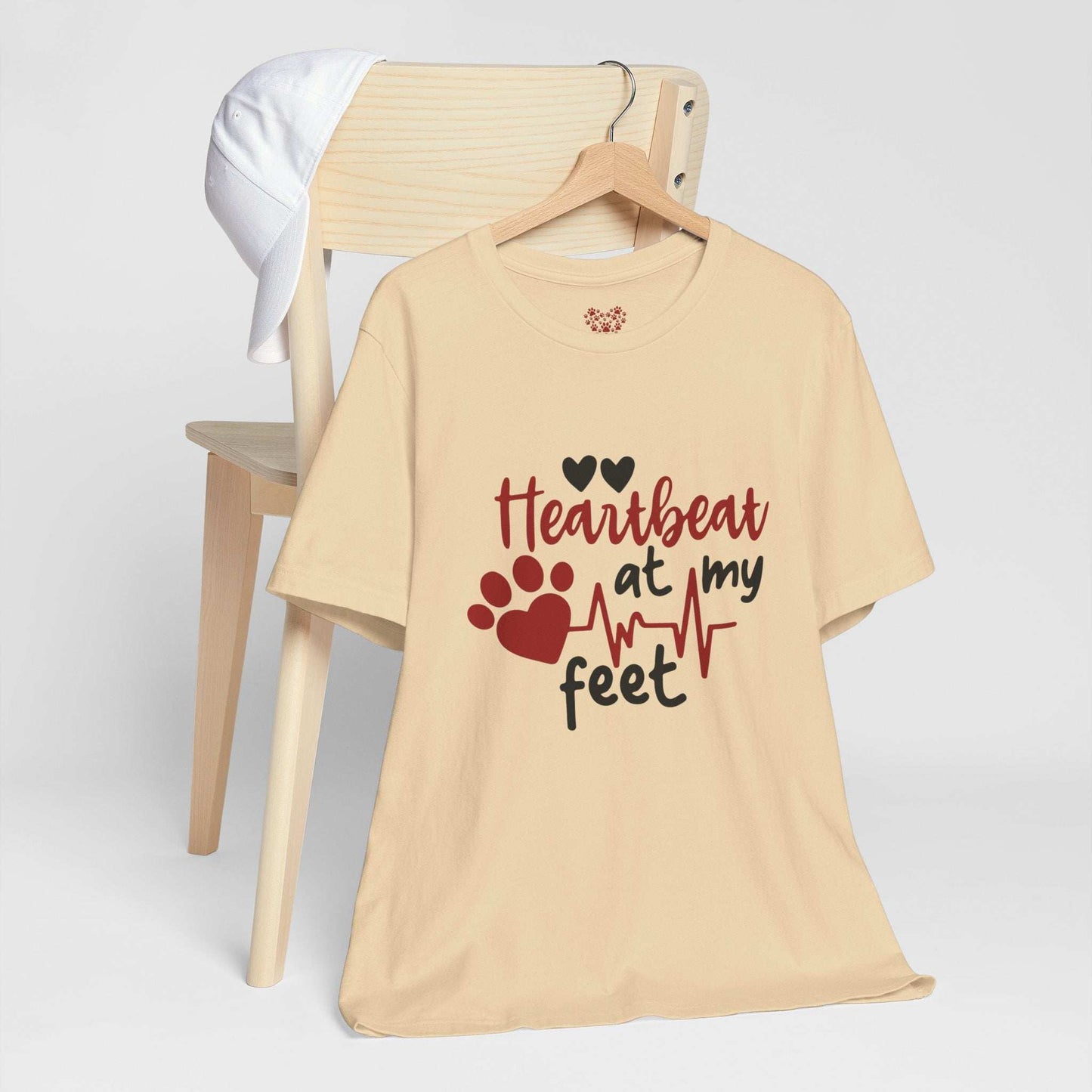 Heartbeat at my Feet - Unisex Tee - Purrfect Pet Haven