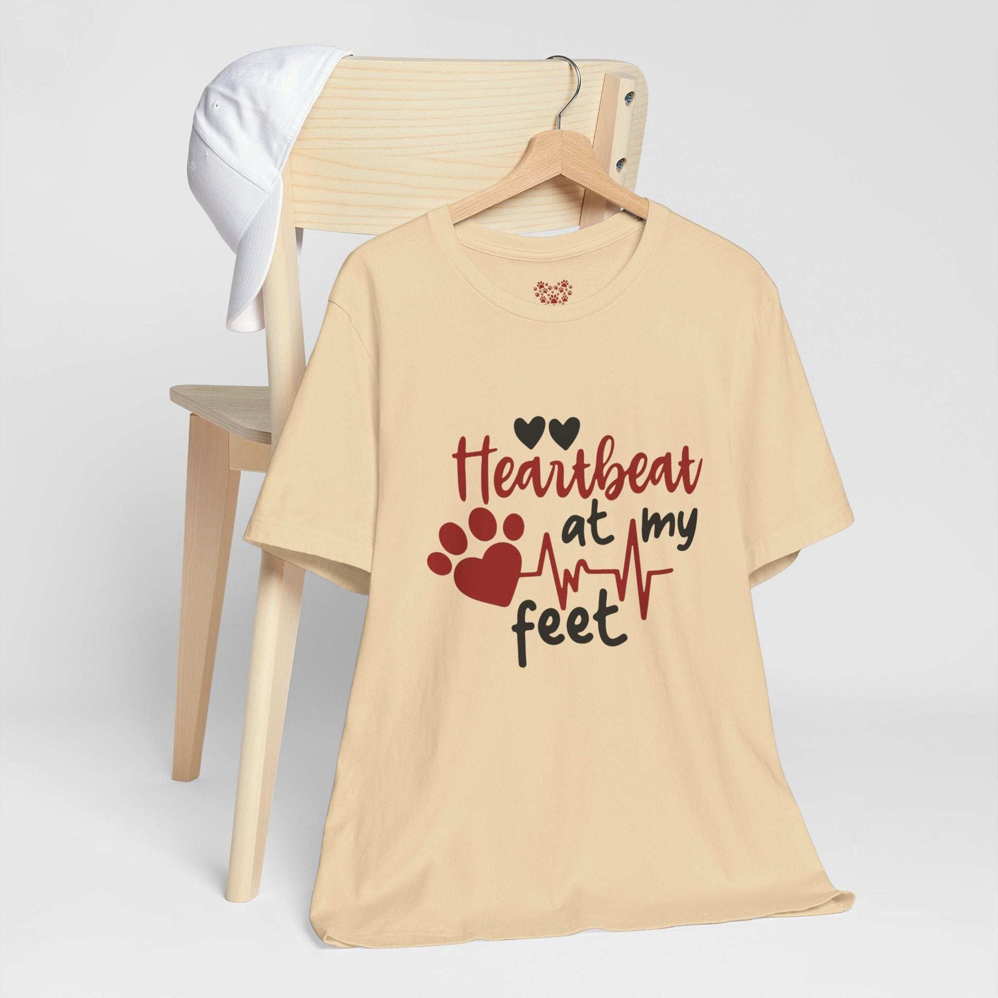 Heartbeat at my Feet - Unisex Tee - Purrfect Pet Haven