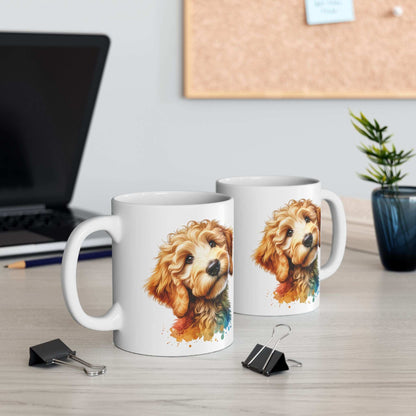 Cute Goldendoodle Dog Lovers Ceramic Mug - 11oz & 15oz - Perfect Gift for Doodle Owners - Purrfect Pet Haven