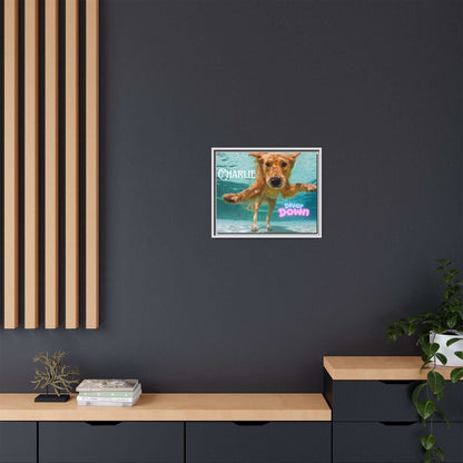 Framed Personalized Landscape Photo Canvas Wall Art - 'Add your Caption' - Purrfect Pet Haven