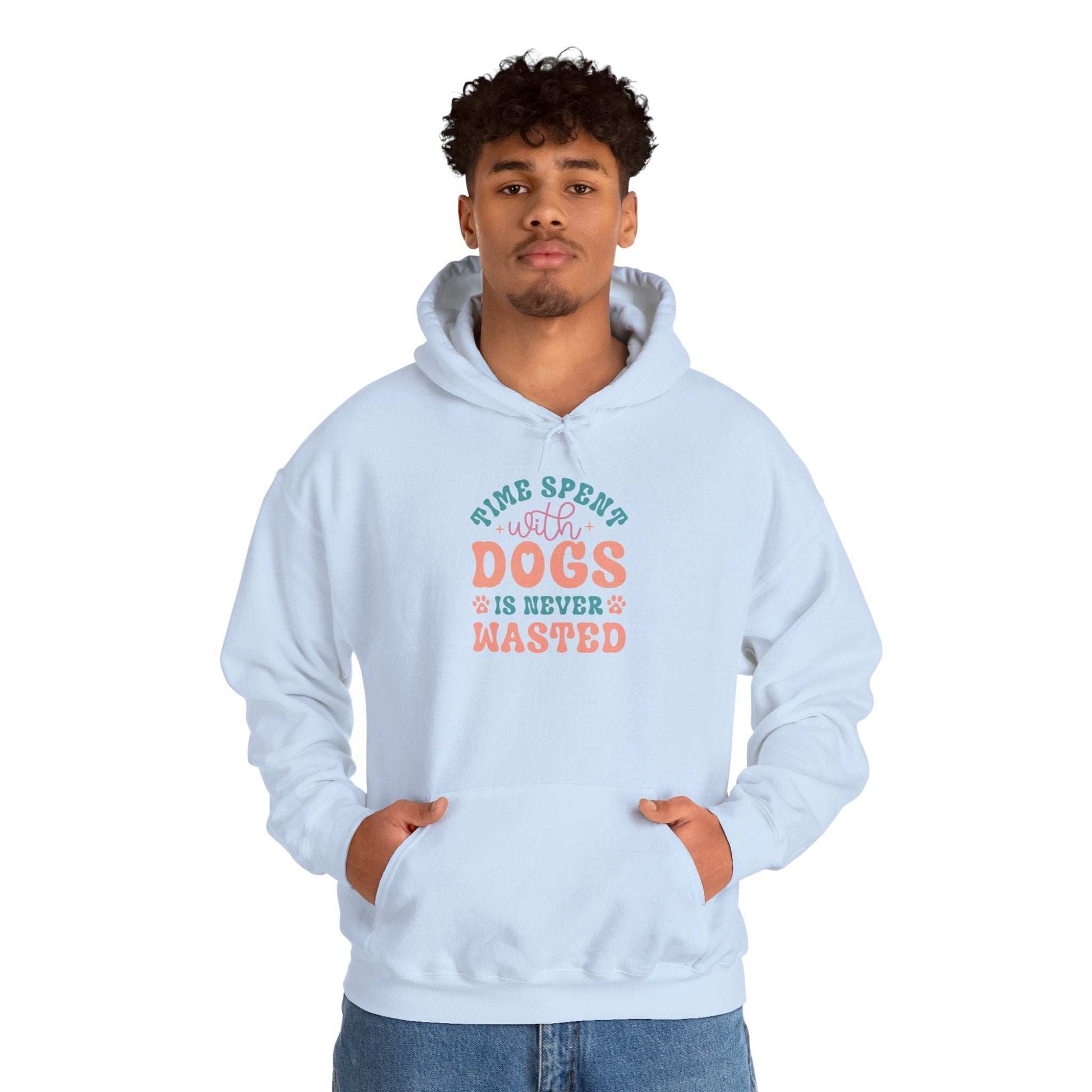 Time Spent with Dogs Hoodie - Perfect for Dog Lovers | Purrfect Pet Haven
