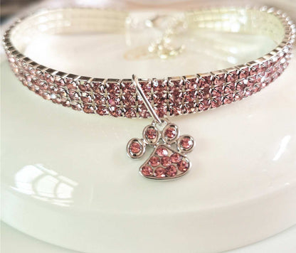 Pet Collar With Diamonds, Mixed-color Cat And Dog Supplies, Cat Claws, Elastic Cat And Dog Necklace Jewelry - Purrfect Pet Haven