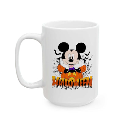 Halloween Ceramic Mug, Spooky Coffee Cup, Trick or Treat Drinkware - Purrfect Pet Haven
