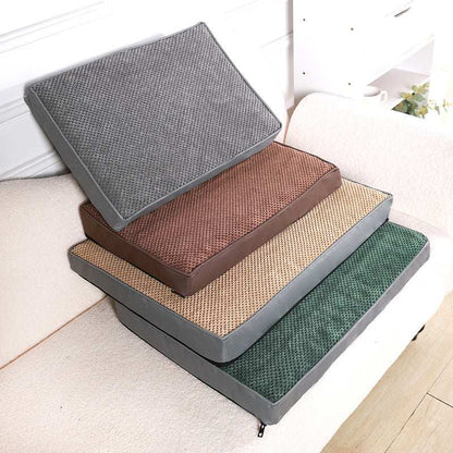 Memory Foam Pet Bed Mat with Removable Cover for Cleaning - Small to X-Large - Purrfect Pet Haven
