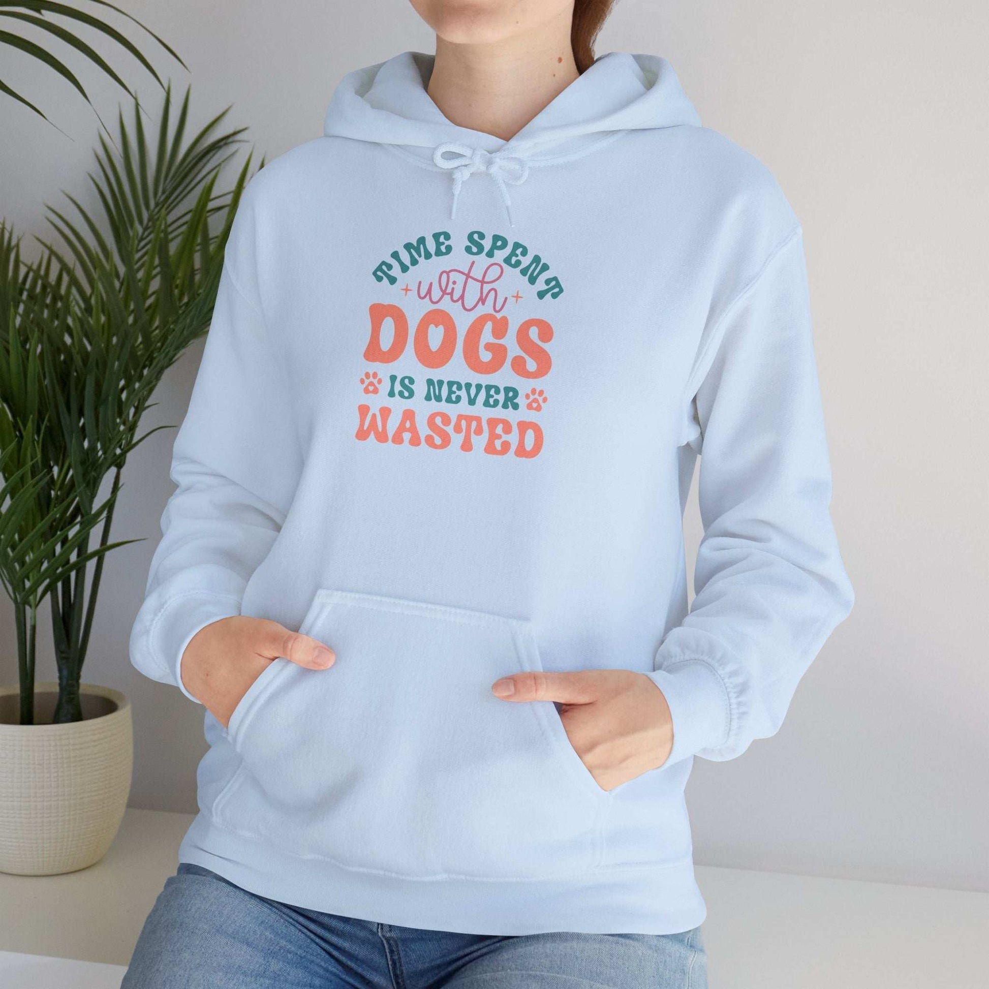 Time Spent with Dogs Hoodie - Perfect for Dog Lovers | Purrfect Pet Haven
