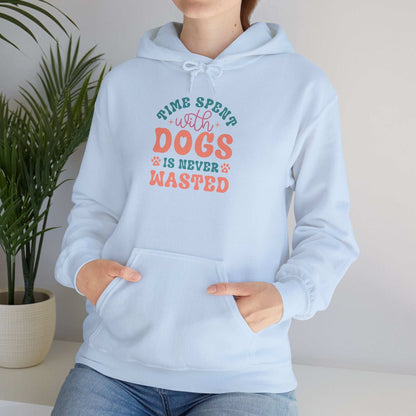 Time Spent with Dogs Hoodie - Perfect for Dog Lovers | Purrfect Pet Haven