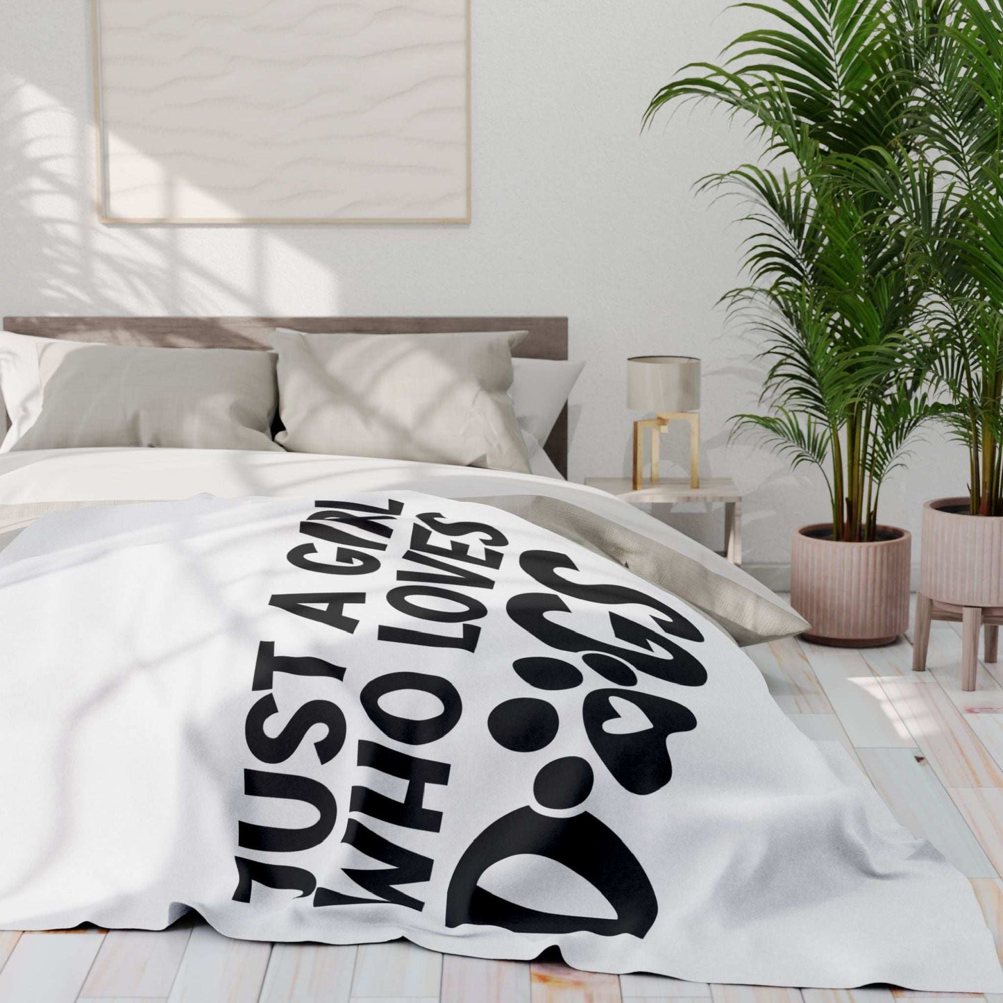 Just a Girl Who Loves Dogs - Fleece Blanket - Purrfect Pet Haven
