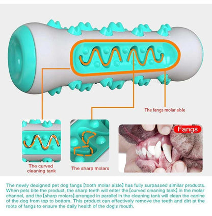 Indestructible Dog Squeaky Toys - Tough Toothbrush Chew Toy for Aggressive Chewers - Purrfect Pet Haven