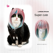 Pet Costume Long Wig - Colorful Party Princess Hair