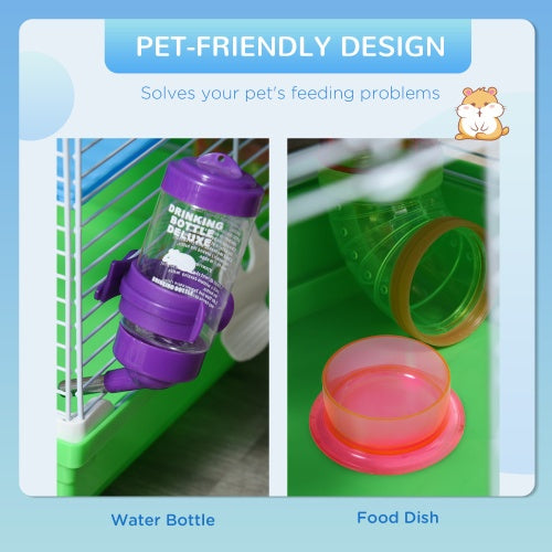 5-Tier Hamster Cage - Complete Habitat with Tunnels - Purrfect Pet Haven