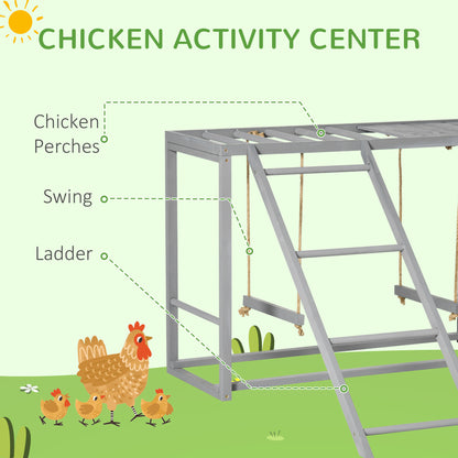Chicken Activity Playground - Swings & Perches for 3-4 Hens - Purrfect Pet Haven