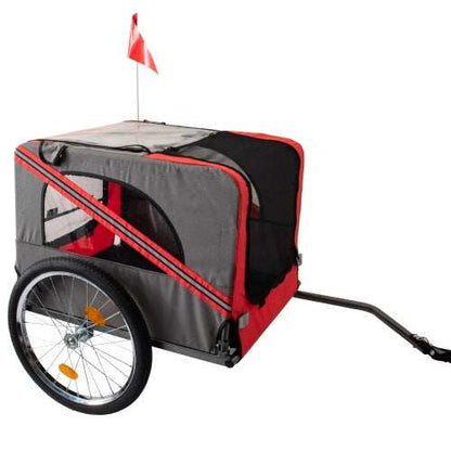 Outdoor Heavy Duty Foldable Utility Pet Stroller Dog Carriers Bicycle Trailer - Purrfect Pet Haven