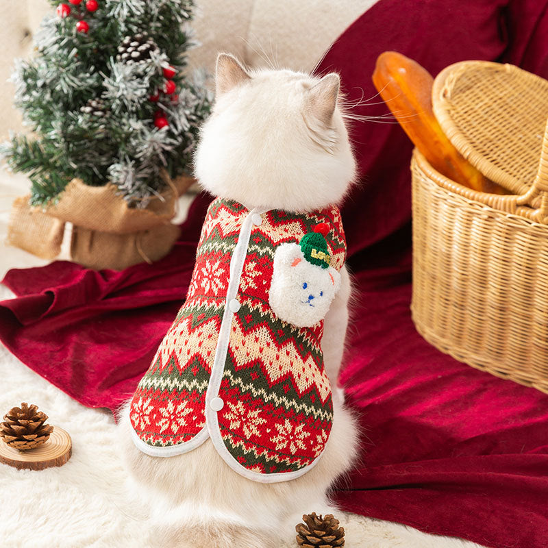 Bear Hugs Sweater - Small Dog Winter Warm Coat - Purrfect Pet Haven