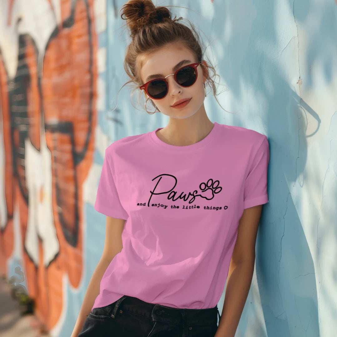 Enjoy Paws T-Shirt - Pet Lover Apparel for Dog & Cat Parents - Purrfect Pet Haven