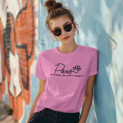 Enjoy Paws T-Shirt - Pet Lover Apparel for Dog & Cat Parents - Purrfect Pet Haven