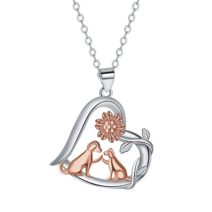 Pastoral Style Pendant Dog Necklace Women - Purrfect Pet Haven