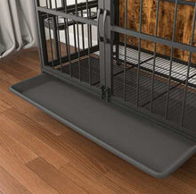 Multifunctional Furniture Crate Dog Cage with Removable Trays and Feeding Station - Purrfect Pet Haven