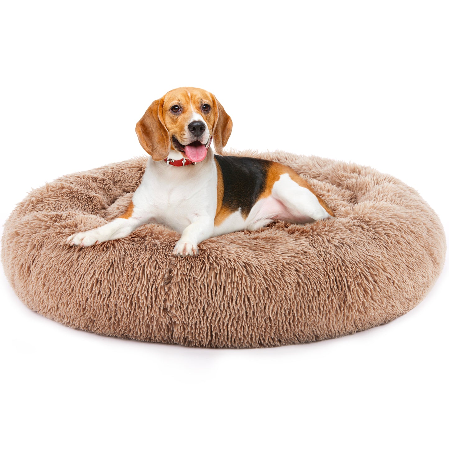 Pet Bed - Round Fluffy Plush for Dogs & Cats - Purrfect Pet Haven