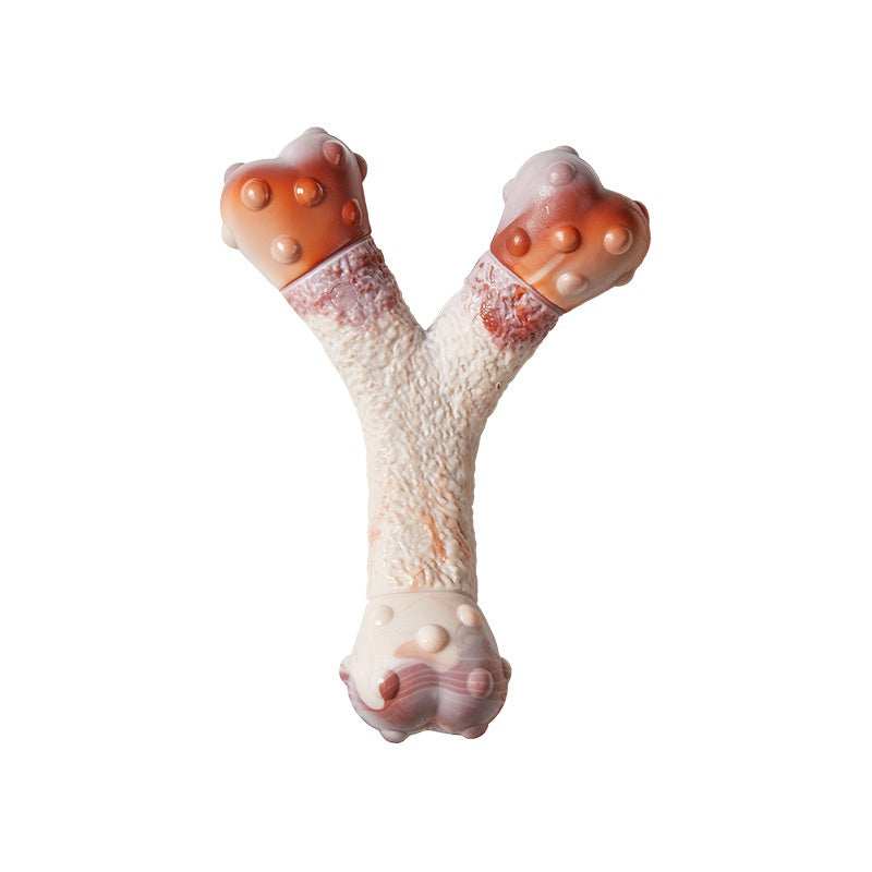Polka Dot Bone Dog Toy Set - 3-Piece Bite-Resistant Chew Toys Medium Large Dogs - Purrfect Pet Haven