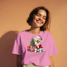 Golden Retriever Christmas Present T-shirt - Festive Holiday Dog Lover Tee - Purrfect Pet Haven