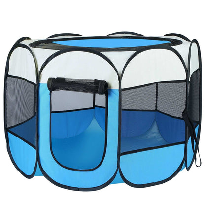Portable Foldable Pet Tent - 8-Panel Exercise Pen - Purrfect Pet Haven