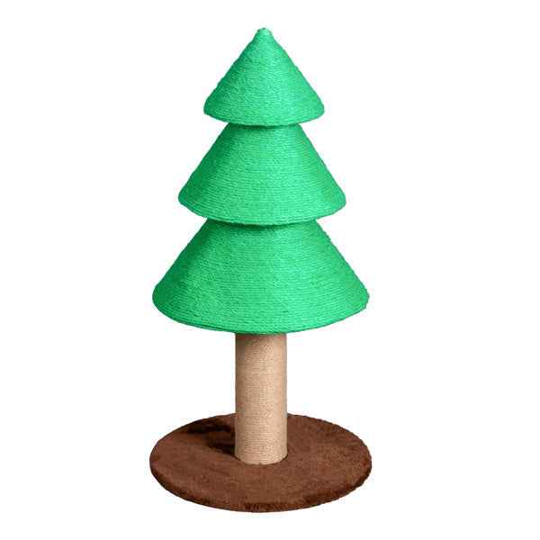 Christmas Tree Cat Scratcher - 31.5" Sisal Scratching Post - Purrfect Pet Haven