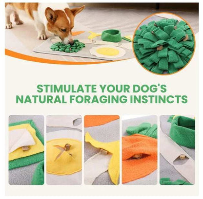 Snuffle Mat For Dogs Large Breed 19x23 Inch Keeps Pets Busy Indoors Comfortable - Purrfect Pet Haven