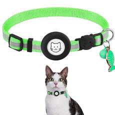 Apple Air Tag Tracker Protective Cover Anti-missing Pet Positioning Reflective Cat Collar - Purrfect Pet Haven