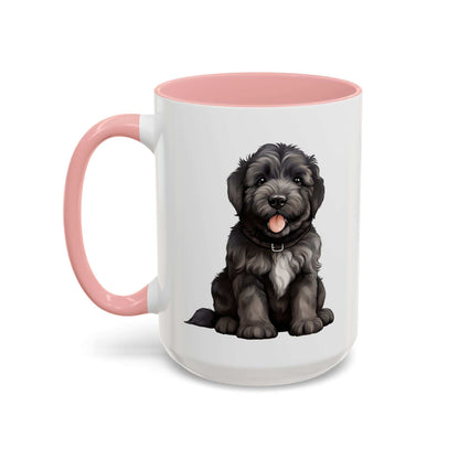 Cute Bouvier Des Flanders Dog Design Accent Coffee Mug - 11oz & 15oz - Purrfect Pet Haven