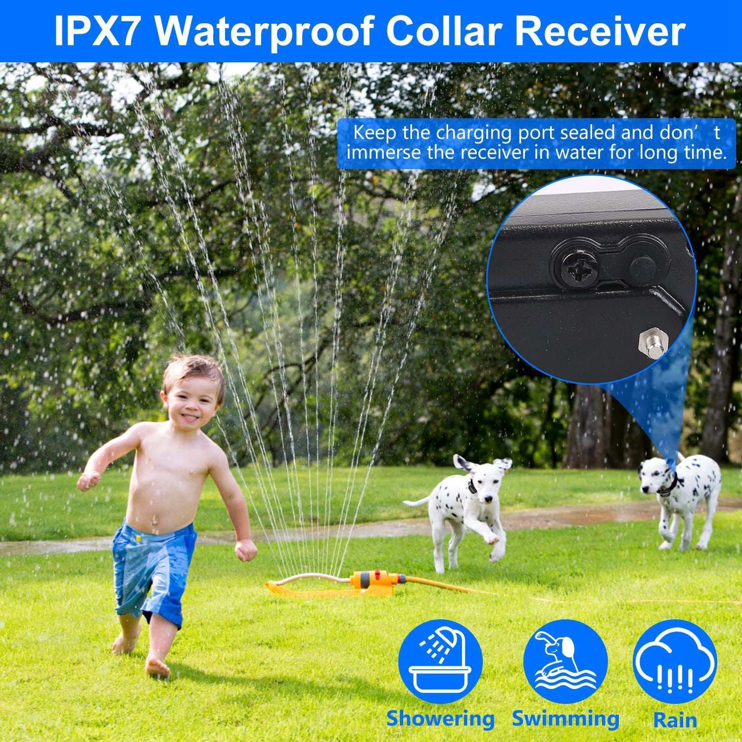 Wireless Electric Dog Fence Pet Shock Boundary Containment System Electric Training Collar For Small Medium Large Dogs - Purrfect Pet Haven