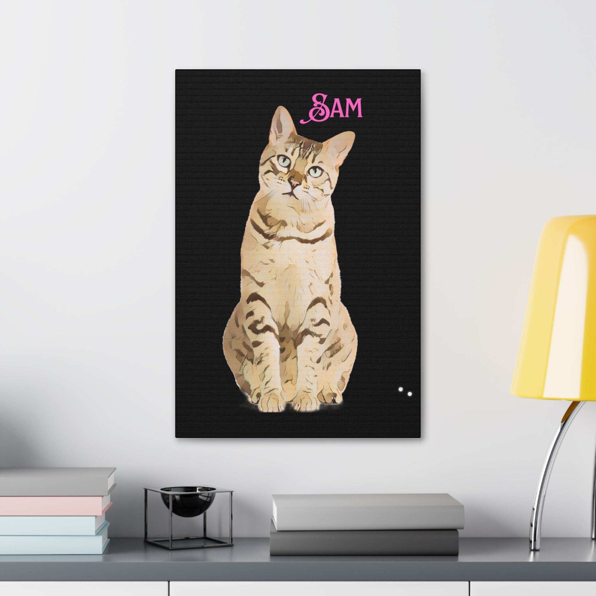 PAW-sonalized Black Canvas Print | Upload Photo~Choose size - Purrfect Pet Haven