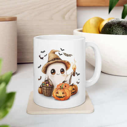 Halloween Scarecrow Ceramic Mug - Fall Coffee Cup Gift - Purrfect Pet Haven