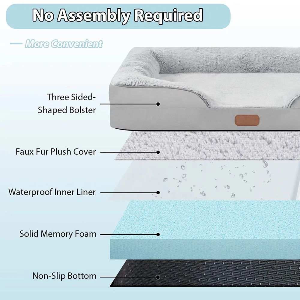 Waterproof Pet Bed - Medium Large Dogs Cats - Purrfect Pet Haven