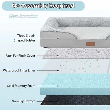 Waterproof Pet Bed - Medium Large Dogs Cats - Purrfect Pet Haven