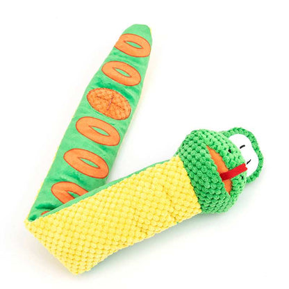 Snuffle Snake Treat Dispenser Puzzle Plush Toy IQ Training Squeaky Dog Toy - Purrfect Pet Haven