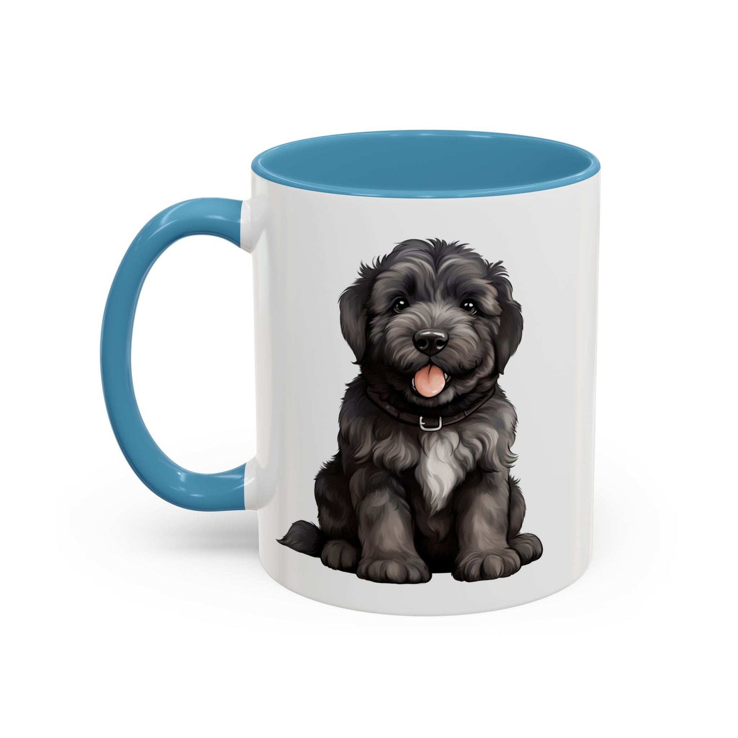 Cute Bouvier Des Flanders Dog Design Accent Coffee Mug - 11oz & 15oz - Purrfect Pet Haven